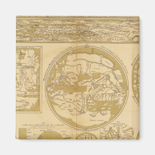 十色の地図 マグネット (正面)