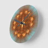 十輝く字曼荼羅 ラウンド壁時計 (傾斜)