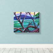 千のピークの木 キャンバスプリント (インサイチュ (ウッドフロア))