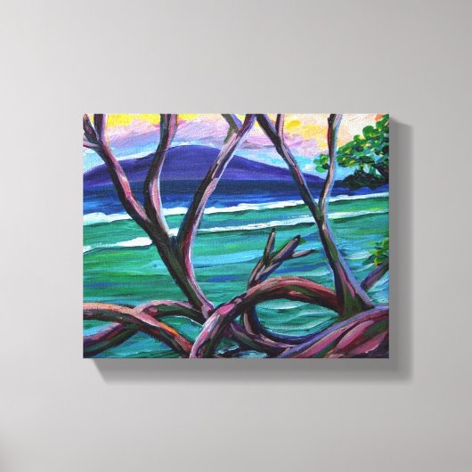 千のピークの木 キャンバスプリント (正面)