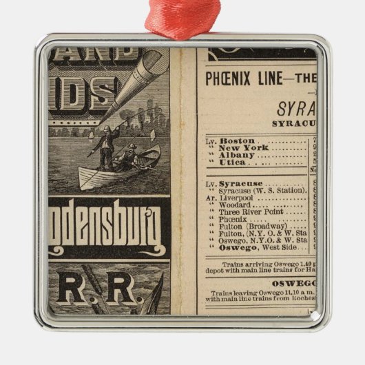 千の島への柵のルート メタルオーナメント (正面)