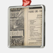 千の島への柵のルート メタルオーナメント (左)