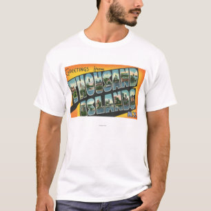 千の島、ニューヨークからの挨拶 Tシャツ