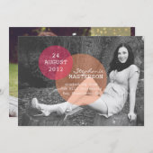 千の言葉 卒業発表 招待状 (正面/裏面)