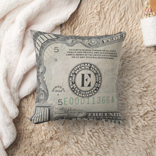 千ドル札 クッション (ブランケット)