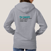 千マイルの旅は一歩から始まる パーカ (裏面)