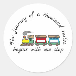 千マイルの旅は一歩から始まる ラウンドシール