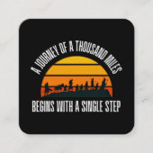 千マイルの旅は歌から始まる スクエア名刺 (正面)