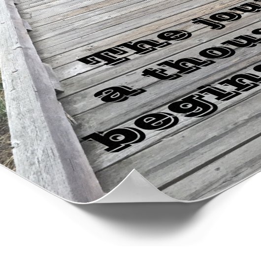 千マイルの旅… ポスター (角)