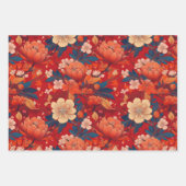 千代上友禅和紙スタイル柄 ラッピングペーパーシート (正面2)