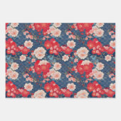 千代上友禅和紙スタイル柄 ラッピングペーパーシート (正面)