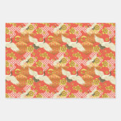 千代上友禅和紙スタイル柄 ラッピングペーパーシート (正面3)