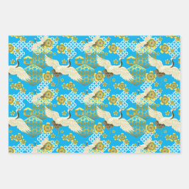 千代上友禅和紙スタイル柄 ラッピングペーパーシート