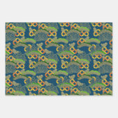 千代上友禅和紙スタイル柄 ラッピングペーパーシート (正面3)