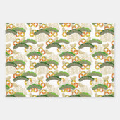 千代上友禅和紙スタイル柄 ラッピングペーパーシート (正面2)