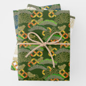 千代上友禅和紙スタイル柄 ラッピングペーパーシート (インサイチュ)