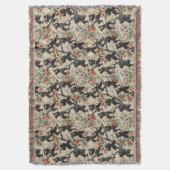 千代上日本の忍者パターンブランケット スローブランケット (正面縦)