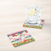 千代紙ライス紙柄 スクエアペーパーコースター (インサイチュ)