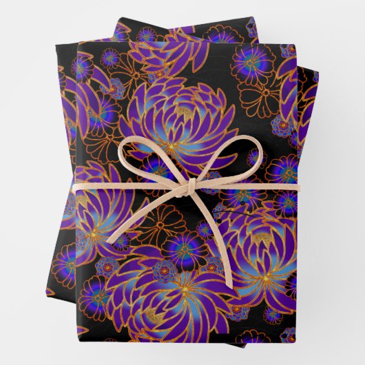 千代紙友禅スタイル柄包み紙 ラッピングペーパーシート (インサイチュ)