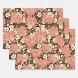 千代紙友禅スタイル柄包み紙 ラッピングペーパーシート