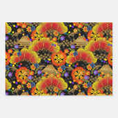 千代紙友禅スタイル柄包み紙 ラッピングペーパーシート (正面)