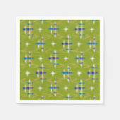 千代紙日本の米紙シームレス模様 スタンダードカクテルナプキン (正面)