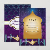 千夜一夜のおとぎ話　〜魔法のモロッコの誕生日　出欠確認 出欠カード (正面/裏面)