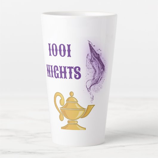 千夜一夜物語 アラジン ジーニー ランプ カフェラテマグ (正面)