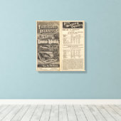 千島への鉄道路線 キャンバスプリント (インサイチュ (ウッドフロア))