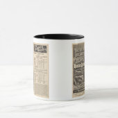 千島への鉄道路線 マグカップ (中央)