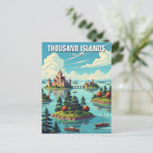 千島オンタリオ諸島カナダ ポストカード (スタンド正面)