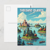 千島オンタリオ諸島カナダ ポストカード (正面/裏面)