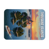 千島オンタリオ諸島カナダ マグネット (横)