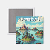 千島オンタリオ諸島カナダ マグネット (正面/裏面)