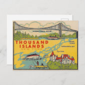 千島ニューヨークヴィンテージトラベル ポストカード (正面/裏面)
