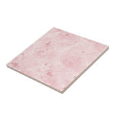 千年のピンクのフェミニンな花パターン タイル (側面)