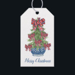 千年紀のクリスマスの木のChinoiserieカスタム Christmas Tree ギフトタグ<br><div class="desc">今年は、これらの愛らしいギフトラベルをパッケージに追加！</div>