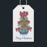 千年紀のクリスマスの木のChinoiserieカスタム Christmas Tree ギフトタグ<br><div class="desc">今年は、これらの愛らしいギフトラベルをパッケージに追加！</div>