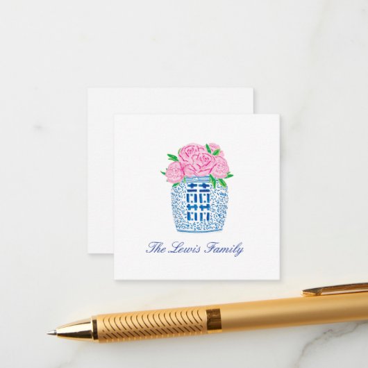 千年紀の千年紀の牡丹エンクロージャカード エンクロージャーカード (正面/裏面インサイチュ)