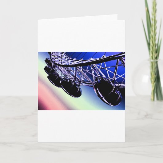 千年間の車輪のロンドンのデジタル芸術 カード (正面)