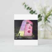 千年間公園のシカゴの王冠の噴水 ポストカード (スタンド正面)