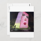 千年間公園のシカゴの王冠の噴水 ポストカード (正面/裏面)