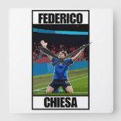 千恵沙 スクエア壁時計 (正面)