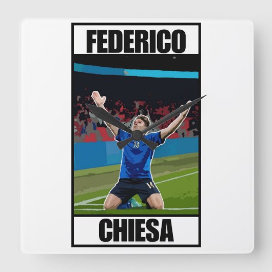 千恵沙 スクエア壁時計 (正面)