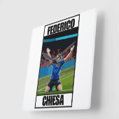 千恵沙 スクエア壁時計 (傾斜)