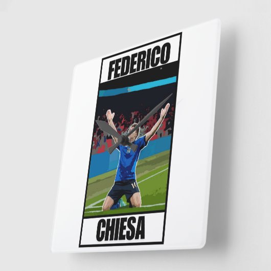 千恵沙 スクエア壁時計 (傾斜)