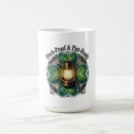 千枚通しランプクローバTシャツ | “Pinch-Proof' コーヒーマグカップ