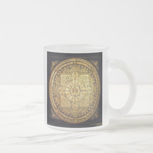 千武装したAvalokiteshvaraの曼荼羅のマグ フロストグラスマグカップ (右)