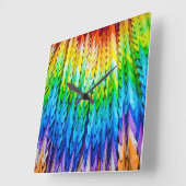 千羽鶴又は千羽鶴 スクエア壁時計 (傾斜)