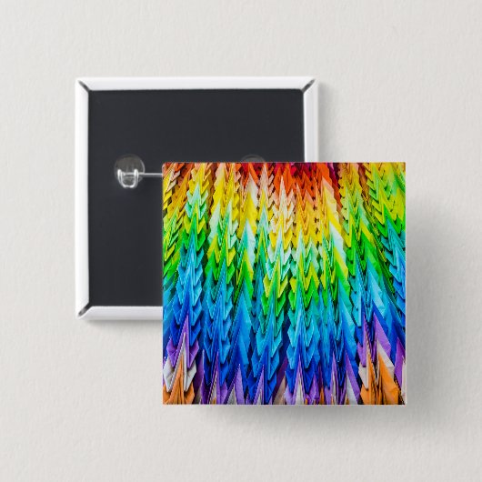 千羽鶴又は千羽鶴 缶バッジ (正面&裏面)